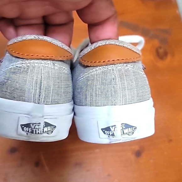 VANS ULTRACUSH SKATE WOMEN'S LACE UP GRAY LOW PLAID CANVAS SNEAKERS SIZE 8 - Picture 4 of 15